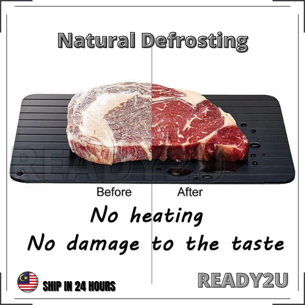 Fast Defrosting/ Safe Defrosting Aluminium Thawing Board 快速铝质解冻板 Lazada