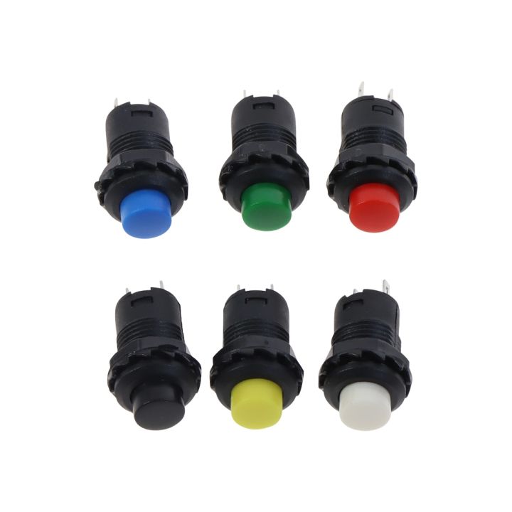 hot-10pcs-lot-12mm-off-on-push-3a-125vac-1-5a-250vac-momentary-or-self-lock-swtich