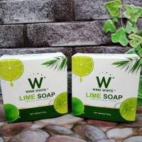 2 ก้อน วิงค์ไวท์ สบู่มะนาว  WINK WHITE LIME SOAP น้ำหนักสุทธิ 80 กรัม