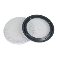 GHXAMP 2PCS 4 inch 5 inch 8 inch Car Ceiling Speaker Grill Mesh Enclosure Net 6.5 inch Protective Cover Subwoofer DIY ABS White