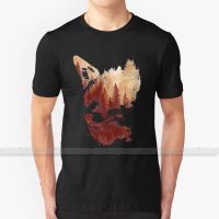 Blind Fox T Shirt Custom Design Cotton For Men Women T   Shirt Summer Tops Fox Forest XS-6XL