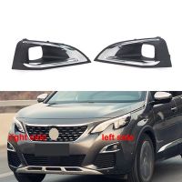 1 Pair Car Front Bumper Lower Grille Fog Lamp Cover No Sensor Hole for Peugeot 4008 5008 GT