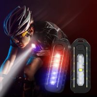 USB Recharge LED Flashlight Work Light Keychain Flashlight for Police Shoulder Clip Lights Warning Flashing Light Outdoor Lamp Rechargeable  Flashligh