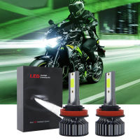 หลอดไฟหน้า LED สำหรับ Kawasaki Z750 Z800-2ชิ้น,หลอดไฟหน้าสำหรับ Kawasaki Z900 6000-2ชิ้นสว่าง