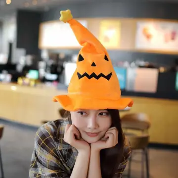 Orange demonic witch hat