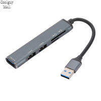 สายต่อขยายยูเอสบีฮับยูเอสบีแยกตัวแปลงแบบหลายพอร์ต1 USB 3.0 2.0 USB 2 USB พร้อมการ์ดรีดเดอร์ SD TF สำหรับโน็คบุคตั้งโต๊ะชิ้น