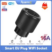 Tuya Smart Socket EU Plug Wifi Bluetooth Dual Mode 16A 3500W Remote Timer Plug Smart Life APP Support Alexa Google Voice Control