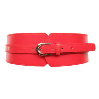 Leather High Belt Ladies Retro Belt Buckle Versatile Elastic Wide Belt Casual Waist Seal Decoration