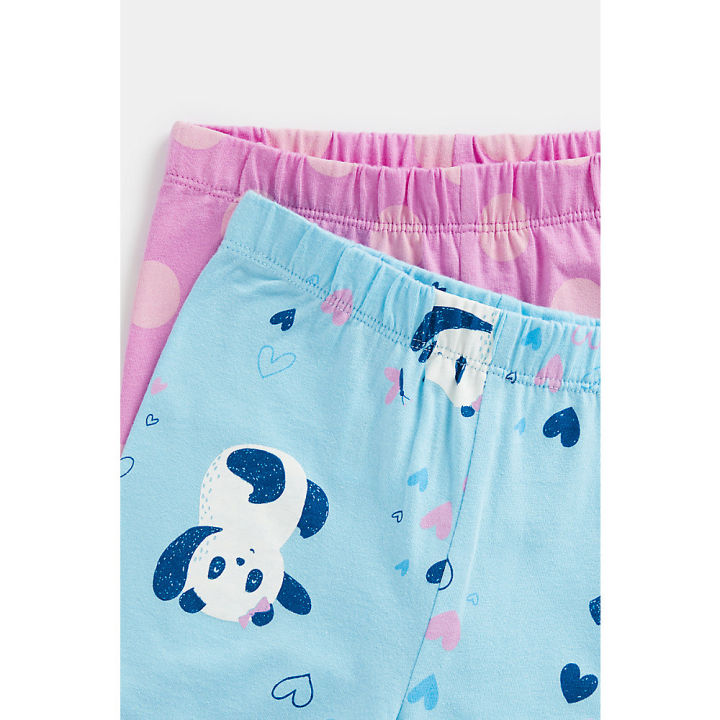 ชุดนอนเด็กผู้หญิง-mothercare-panda-pyjamas-2-pack-cc994