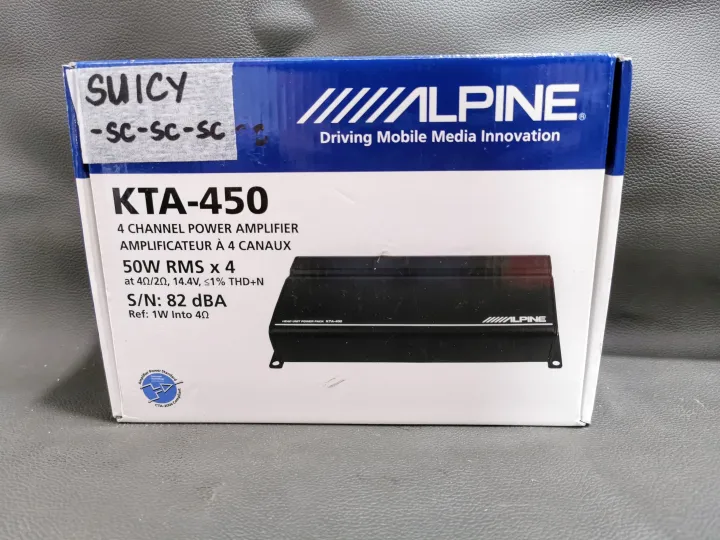 Alpine KTA450 Compact 4CH Amplifier Lazada PH