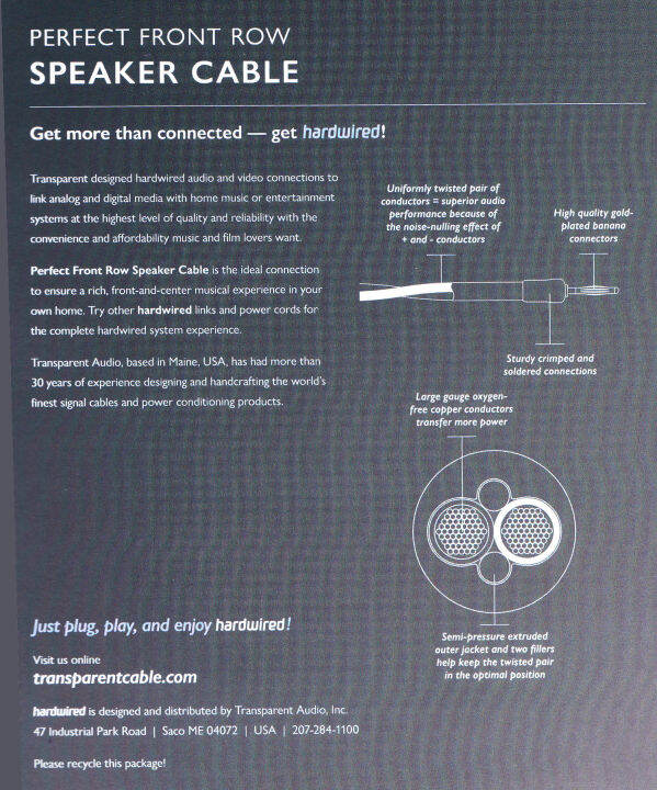 ของแท้100-สายลำโพง-transparent-hardwired-speaker-cables-audio-grade-banana-plug-ยาว-2-4m-ร้าน-all-cable