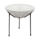 Rattan side table with glass top,(max load 30 kg.) size 50x50x50 cm.