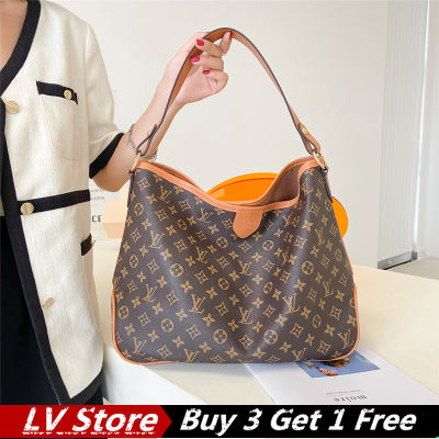 New LV กระเป๋าโท้ทสะพายข้างสำหรับผู้หญิง,กระเป๋าถือมีซิปจุของได้เยอะกระเป๋าช้อปปิ้งสินค้าปี2021