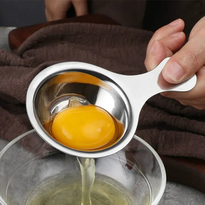 Stainless Steel Egg Separator Egg Yolk White Separator Filter Kitchen