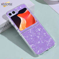 KISSCASE เคสโทรศัพท์โปร่งใสซิลิโคน TPU แบบบูรณาการสำหรับ Samsung Galaxy Z พลิก5พลิก4