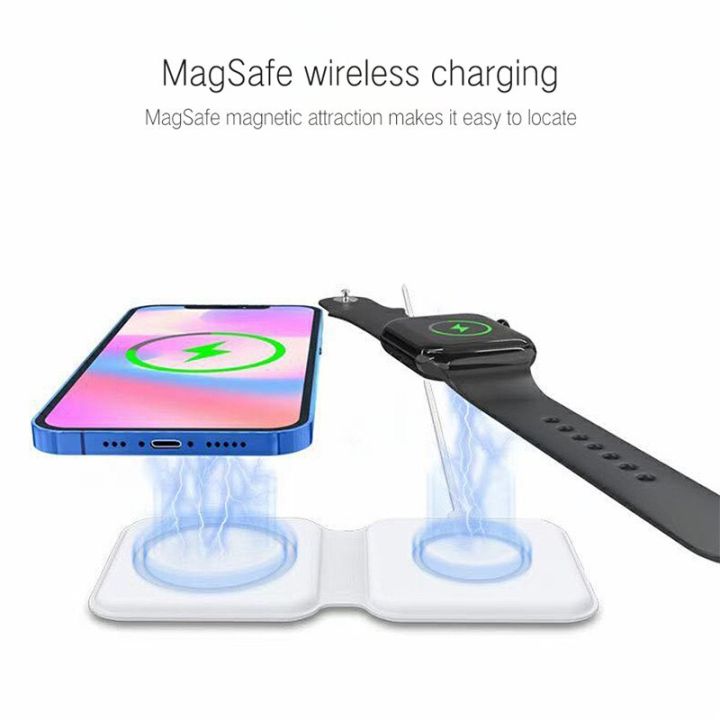 hoce-magsafe-พับ-dual-magnetic-wireless-charger-สำหรับ-iphone-14-13-12-11-pro-max-14-plus-13-12mini-สำหรับ-apple-iwatch-watch-7-6-5-4-3-2-airpods-3-2-pro-wireless-fast-charger-holder