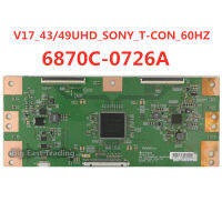 1 ชิ้นtconคณะกรรมการ 6870c-0726a V17-43/49uhd T-CON-60HZทีวีT-CONลอจิกบอร์ด,รับประกันคุณภาพ