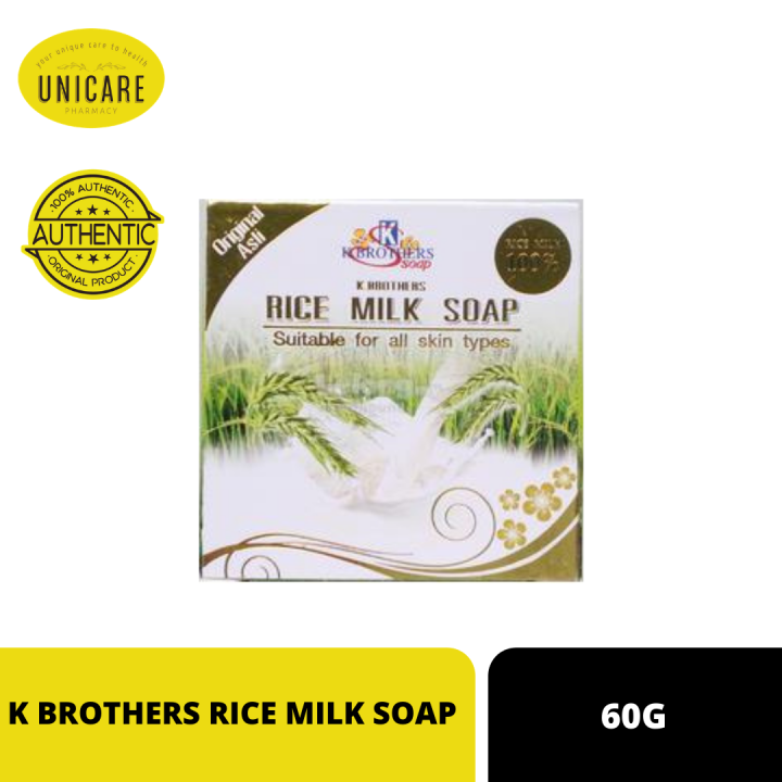 K BROTHERS RICE MILK SOAP 60G Lazada