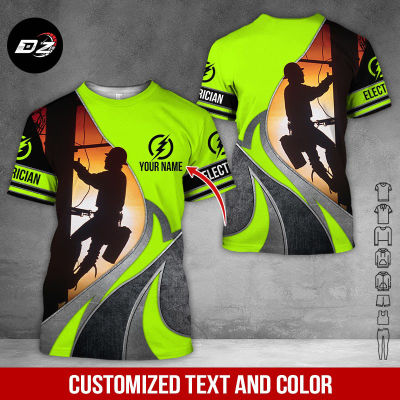 2023 Customized Electrician Style 3D All Over Print Clothes FC703