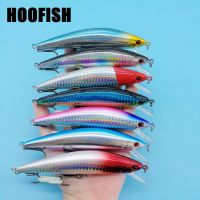 HOOFISH 7ชิ้นล็อต35กรัม130มิลลิเมตรจมสร้อยล่อตกปลา7สี3D ตา Crankbait ประดิษฐ์ฮาร์ดเหยื่อตกปลารอก