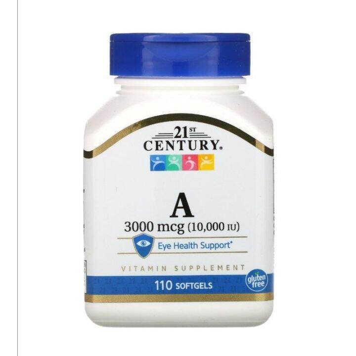 21st Century Vitamin A 3000 mcg (10000 IU) 110 Softgels | Lazada PH