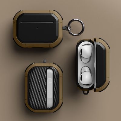 Case For AirPods pro 2 Protective Cover For Apple Airpods 2 Case Luxury Black Earphone Accessories Earphone Cover With Keychain Headphones Accessories