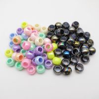 【CW】 30pcs/Pack Plastic Big Hole Hair Dreadlock Beads kids girls women Braid Accessories