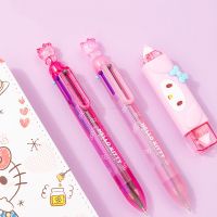 ปากกาเจลโรงเรียนสำหรับนักเรียนแมวน่ารัก6ปากกาลูกลื่นสี Sanrio Hello Kitty 36ชิ้นเครื่องเขียนขายส่ง