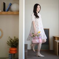 prettythingonme Fufu Dress - ชุดเดรสจับรูดระบายเป็นชั้นๆ แต่งผูกโบว์ที่หน้าอก หัวแขนมีแต่งระบายๆ ผ้านิ่มใส่สบายมากค่า มีซับใน