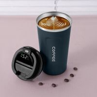 Smart Coffee Tumbler 510Ml Stainless Steel Cold Hot Thermos Cup With Intelligent Temperature Display Portable Travel Mug