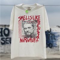 High Street Plus Size Vintage Nirvana Kurt Cobain Archive Tee Red Coben suicide note direct print short-sleeved T-shirt