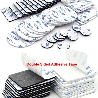 100pcs Strong 3M Double Sided Adhesive Foam Tape Mounting Fixing Pad Self Adhesive Two Sides Mounting Sticky Tape Free Shipping