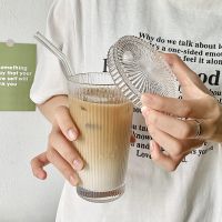 ♛❣▬ Glass Coffee Cup Lid Straw