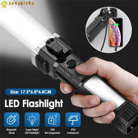 Letabitha ไฟฉายจิ๋ว Led พลังงานแสงอาทิตย์3 In1,Usb แบบมัลติฟังก์ชั่นไฟฉายค้อนทุบกระจกชาร์จไฟทำงาน