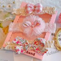 【hot sale】✑☸♘ C05 3 Pcs/Set Cute Lace Baby Headbands Flower Bows Kids Headwear Kawaii Toddler Girls Hair Accessories