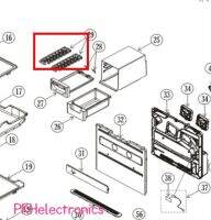 ถาดทำน้ำแข็ง 1ชุดมี 2 ชิ้น ตู้เย็น 2 ประตู HITACHI-PTR-400WP*018