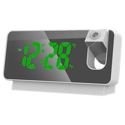 LED Digital Projection Alarm Clock Table Electronic Alarm Clock with Projection Time Projector Bedroom Bedside Clock