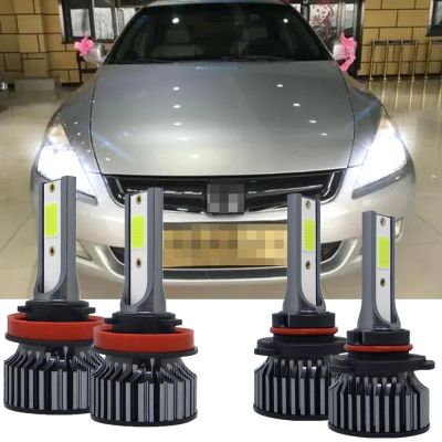 New หลอดไฟหน้า LED สําหรับ Honda Accord SDA ( 7th Gen ) 2002 2003 2004 2005 2006 2007 4