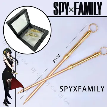 Anime Spy X Family Yor Forger Cosplay Wig Weapons Earrings White