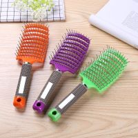 【CW】 Anti Static Hair Scalp Massager Comb Curved Row Hairbrush Hairdressing Hairstyle Tools