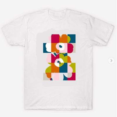 【New】Boutique Selection Marimekko Unikko Lunar Gildan 100% Cotton Men Tshirt MenS T-Shirt Men Fashion Outwear
