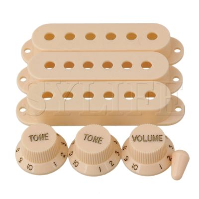 【CW】 Durable 3 Pickup Cover 1 Volume 2 Knobs tip Parts Set
