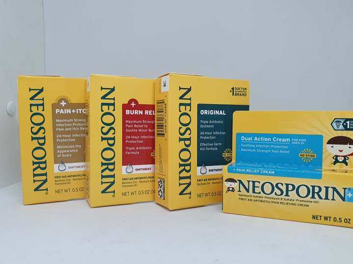 Neosporin First Aid Antiseptic Spray Cream for Kids Adults Scratches