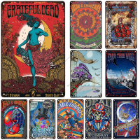 Vintage The Grateful Dead Metal Plaque Rock Band ป้ายโลหะดีบุกสนิมโปสเตอร์ Singer Band แผ่นโลหะ Home Bar Club แผ่นผนัง