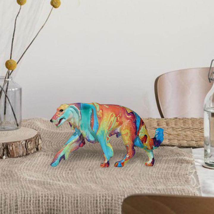 toolsnest-หุ่นเรซิ่นรูปปั้นหมาที่สร้างสรรค์สำหรับตกแต่งสำนักงานตกแต่งบ้านสวนโต๊ะสนามหญ้า