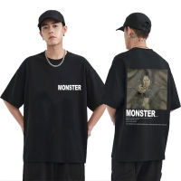 Anime Monster Double Sided Print T-shirt Vinland Saga Tshirt Manga Monster Naoki Urasawa Graphic T Shirts Men Casual Cotton Tees