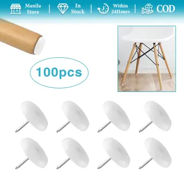20Pcs Chair Glides Furniture Sliders Easy Moving Pads Square with Nail FeU6  | eBay
