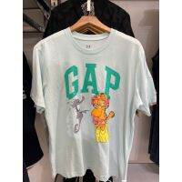 COD dsdgfhgfsdsss 【Garfield co-branded】mens and womens new cotton short-sleeved T-shirt casual top