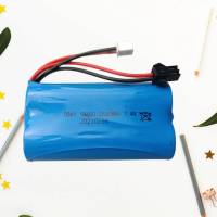 Battery 18650 Li-ion 7.4V 2500 mAh. Connecter Type SM-2P For Rc Car -Toys (สำหรับรถบังคับ  ของเล่นต่างๆ) ส่งจากกรุงเทพ