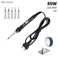 ?Best Buyle หัวแร้งไฟฟ้า80W eu us ปรับอุณหภูมิได้สำหรับงานเชื่อมสถานีทำใหม่ด้วยความร้อนเครื่องมือซ่อมปลายดินสอความร้อนภายใน